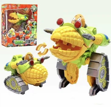 Ігровий Набір Трансформер Кукурудза Бос Рослини проти Зомбі 15 см Plants vs Zombies (01308)