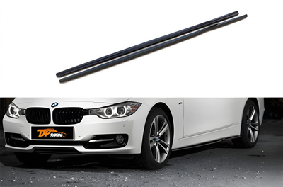 Бокові пороги DPT V-3 (чорний глянець) для BMW 3 серія F-30/31/34 2012-2019 рр