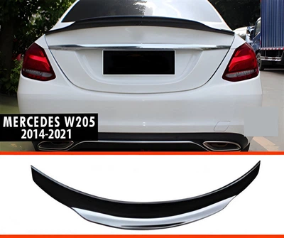 Спойлер DPT V-2 для Mercedes C-class W205 (2014-2021 гг), под покраску, аэродинамический спойлер для W205
