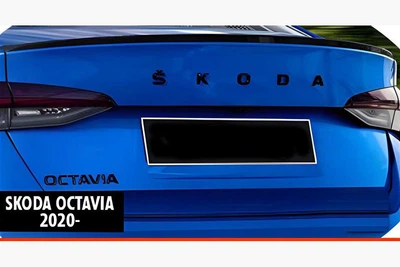 Спойлер для Skoda Octavia 4 A8 2020+, черный глянец V1