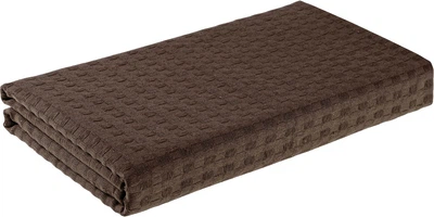 Полотенце вафельное Home Line для бани 100х160 см Коричневое (190683 HL)