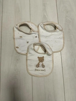 Слюнявчики бежевые Mothercare 0-6мес 3шт (400010153)