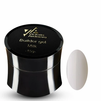 Моделюючий гель для нарощування нігтів Victoria Avdeeva Builder Gel Milk 15 мл (Молочний)