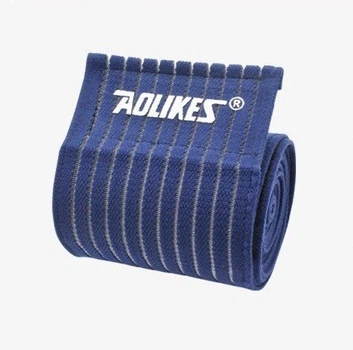 Спортивная повязка на колено AOLIKES унисекс синий 1 шт 03362