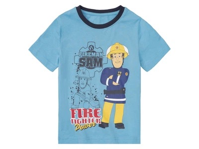 Футболка хлопковая з принтом для мальчика Disney Fireman Sam 406157 122-128 см (6-8 years) Голубой