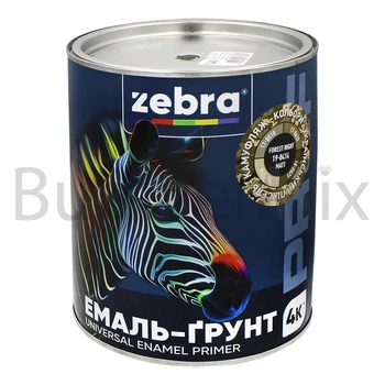 Емаль-грунт алкідна ZEBRA PROF 1304 19-0414 Forest Night 2,5 кг