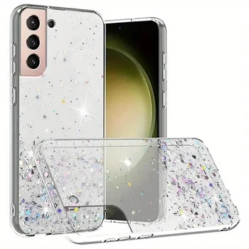 Блестящий чехол с серебряной фольгой Samsung Galaxy S21 (SM-G991B)