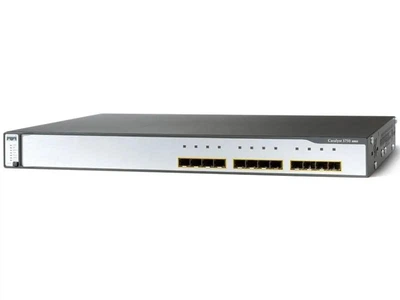 Керований комутатор Cisco WS-C3750G-12S-E 12xSFP Gigabit + StackWise Layer 3 Enterprise (REFUBRISHED) - Refurbished
