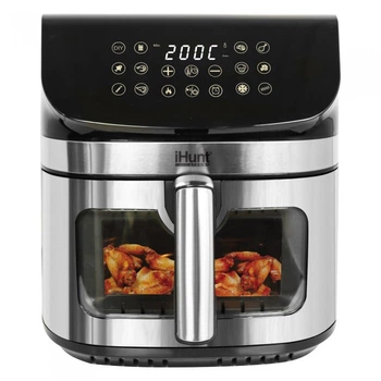 Аэрогриль мультипечь iHunt Bro Air Fryer Ultra 9L, 1800 Вт, 12 программ, нагрев 360°, 80–200 °C