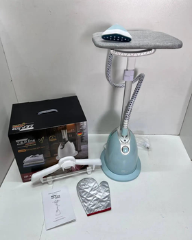 Відпарювач вертикальний для одягу зі стійкою Zepline ZP-130 3000W блакитний