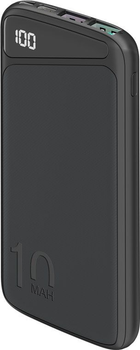 УМБ Goobay 10000 mAh 22.5W QC 3.0 PD USB-C Black (4040849539367)