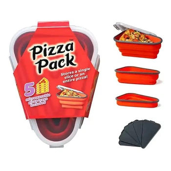 Силиконовый контейнер для хранения пиццы PIZZA PACK складной