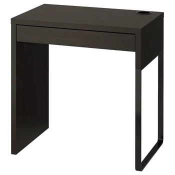 Компьютерный стол MICKE 73х50 см IKEA 202.447.47 черно-коричневый