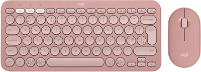 Комплект бездротовий Logitech Pebble 2 Combo Tonal Rose UA (920-012241)