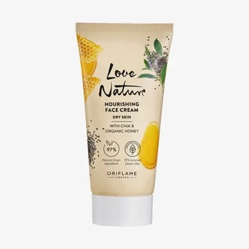 Питательный крем для лица Oriflame Love Nature с экстрактом чиа и органическим медом, 50 мл