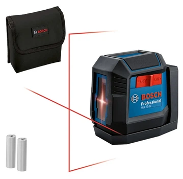 Лінійний лазерний нівелір Bosch Professional GLL 12-22 (1.5 В, 2х1 А*год, 12 м) з батарейками та чохлом (24938)