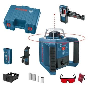 Ротационный лазерный нивелир Bosch GRL 300 HV (300 м) + LR1 + RC1 + держатель (24927)