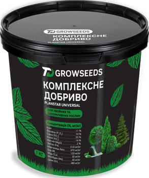 Удобрение Plantin Planstar Universal для хвойных и декоративных растений 1 кг (ROZ6400221045)