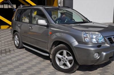 Боковые пороги Fullmond (2 шт, алюм.) для Nissan X-trail T31 2007-2014 гг