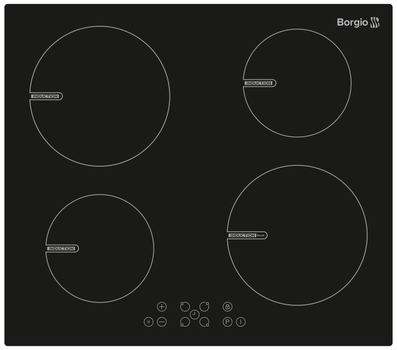 Варильна поверхня електрична Borgio IC 640 TCE Black
