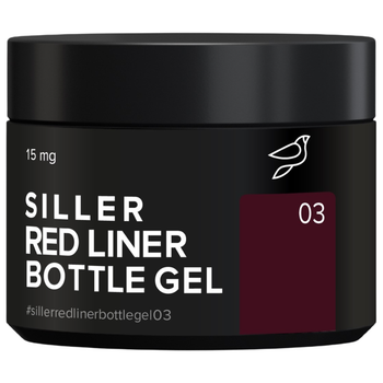 Гель SILLER Red Liner Bottle Gel №03 для швидкого укріплення 15 мл