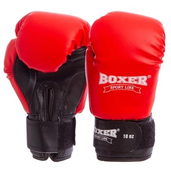 Перчатки боксерские Boxer Elite 2022 12 унций Красно-черный