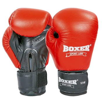 Перчатки боксерские Boxer 2023 12 унций Красно-черный