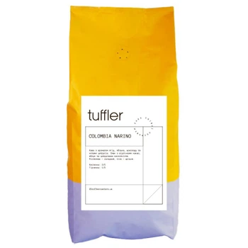Кава в зернах tuffler арабіка Colombia Narino 1кг