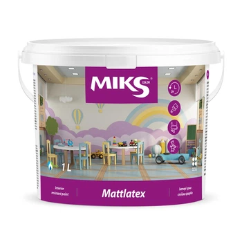 Краска интерьерная Miks Color Mattlatex устойчива к мойке и истиранию 1 л 1,4 кг