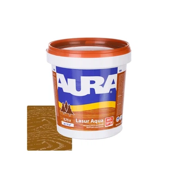 Лазурь декоративная Aura Lasur Aqua для защиты древесины орех 0,75 л