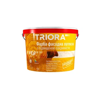 Фасадная краска латексная Triora база TR с повышенной покривельнистю 1 л