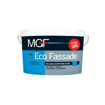 Краска фасадная дисперсионная MGF Eco Fassade M690 матовая белая 7 кг