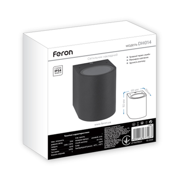 Светильник архитектурный Feron DH014 MR16/GU10 серый