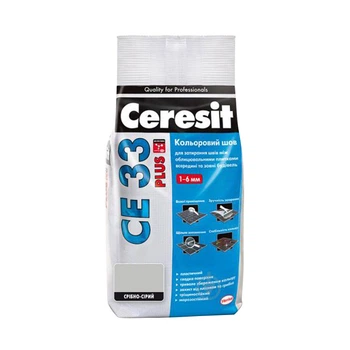 Фуга Ceresit CE 33 Plus 114 2 кг серая