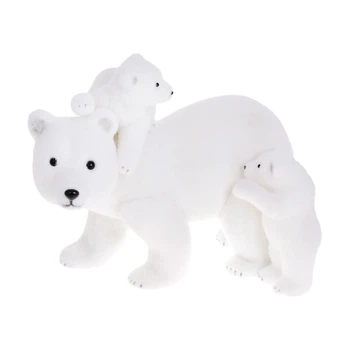 Новогодняя фигура Медведица с медвежатами BonaDi NY27-778 43 см