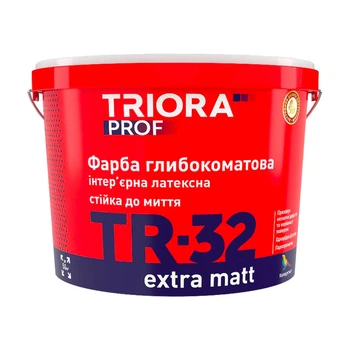 Краска интерьерная Triora TR-32 extra matt глубокоматовая белая 1 л
