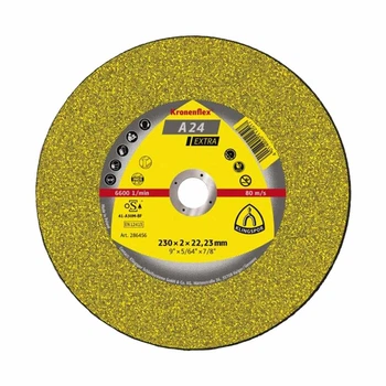 Круг отрезной по металлу Klingspor Kronenflex А 24 Extra 286456 230*2*22,23 мм