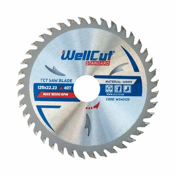 Диск пильный WellCut Standard WS40125 40T 125*22,23 мм