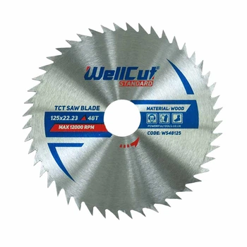 Диск пильный WellCut Standard WS48125 48T без напайки 125*22,23 мм