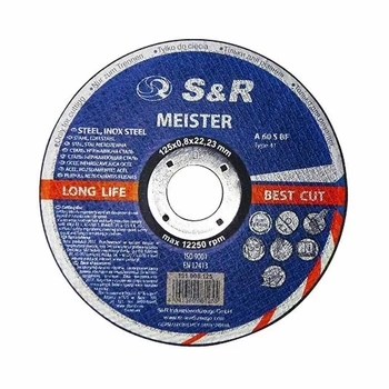 Круг отрезной S&R Meister 131010125 по металлу 125*1,0*22,2 мм