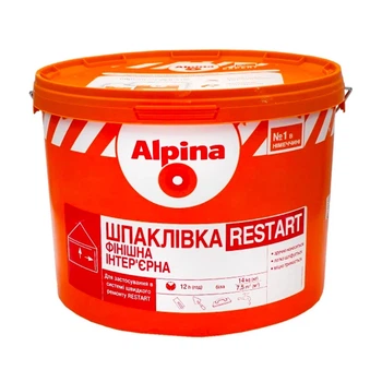 Шпаклевка финишная интерьерная Alpina Expert Restart 14 кг
