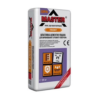 Шпаклевка Master Фронт фасадная 25 кг серая
