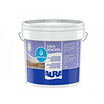 Шпаклевка влагостойкая Aura Luxpro Aqua Spackel акриловая 1,2 кг
