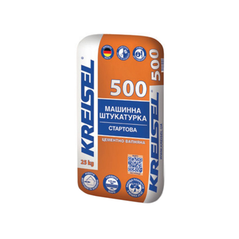 Штукатурка машинная стартовая Kreisel 500 цементно-известковая 25 кг
