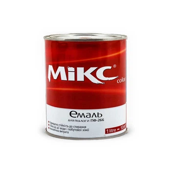 Емаль алкідна MIKS Color ПФ-266 для підлоги червоно-коричнева 0,9 кг