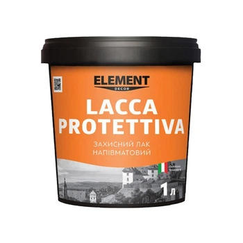 Лак защитный Element Lacca Protettiva акриловый полуматовый 1 л