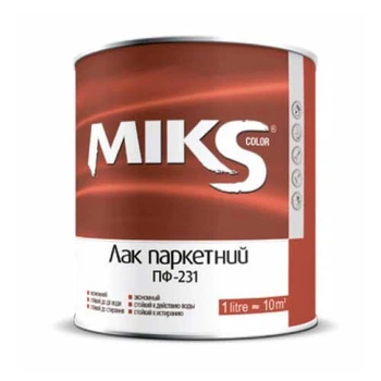 Лак паркетный Miks Color ПФ-231 глянцевый 2,3 кг