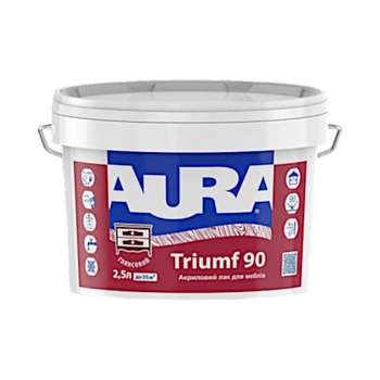 Лак мебельный Aura Triumf 90 акриловый глянцевый прозрачный 2,5 л