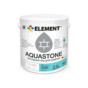 Лак для камня Element Aquastone глянцевый 2,5 л