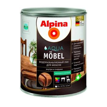 Лак мебельный Aqua Moebel SM матовый прозрачный 0,75 л